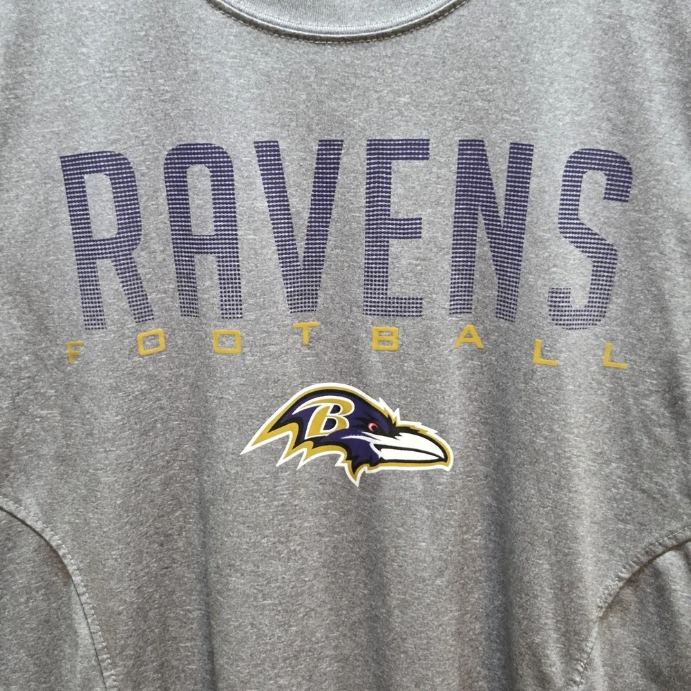 Baltimore Ravens Shirt Mens Small Gray NFL Football NFL Team Apparel Tee Graphic